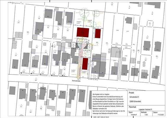 Auszug aus dem Bauvorbescheid