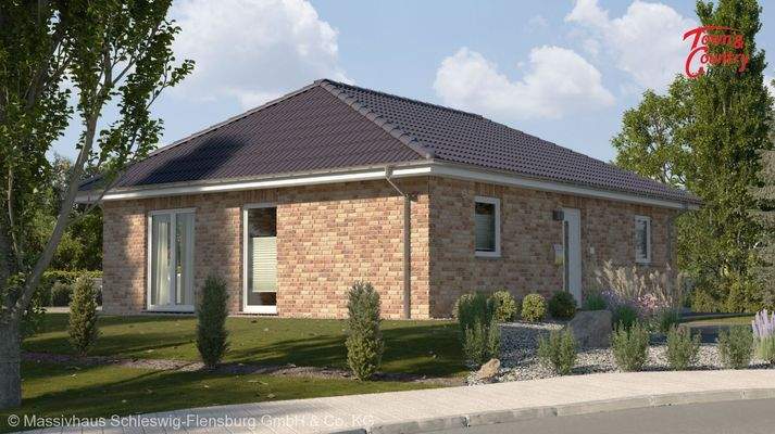 Bungalow 92 Eingang Verblendfassade