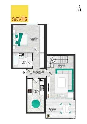 Grundriss Hochpaterre