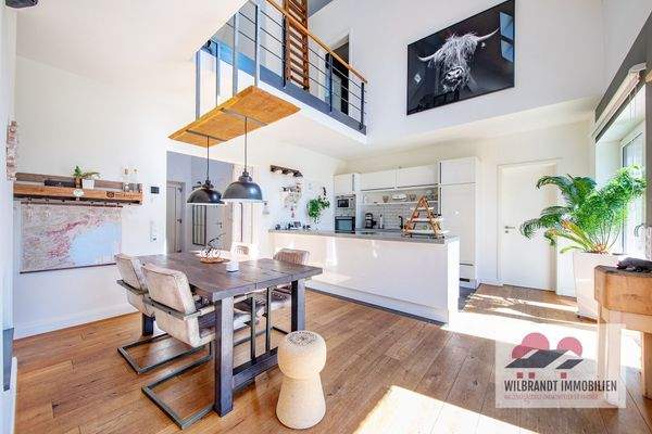 Offene Anbauküche...