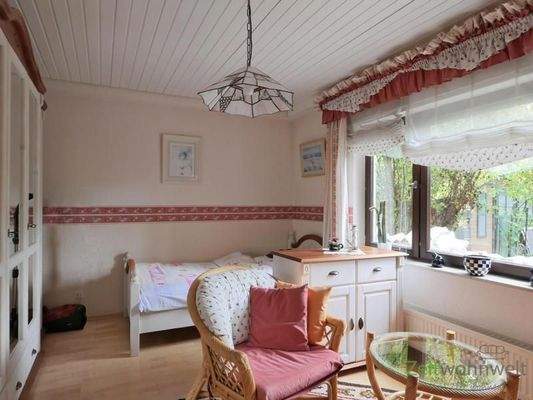 Blick ins Schlafzimmer