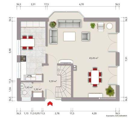 Grundriss Erdgeschoss