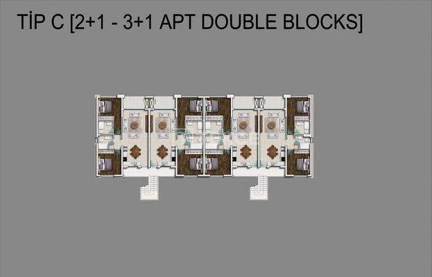 Sea View Apartments in a Prestigious Complex in Gazimağusa