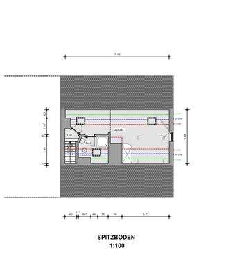Grundriss Spitzboden