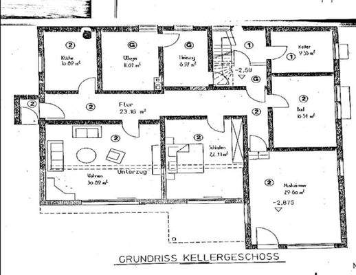 Grundriss Kellergeschoss