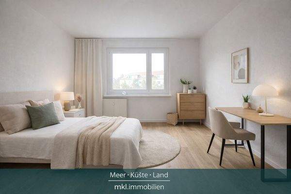 Beispiel Schlafzimmer nach Sanierung