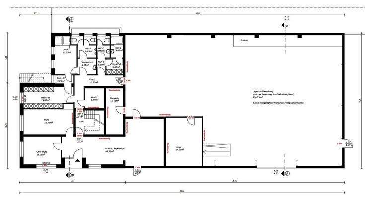 Gebäude Erdgeschoss