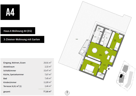 Grundriss Wohnung A4