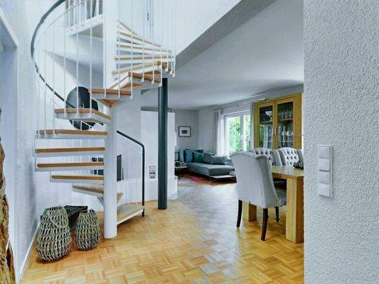Treppenaufgang im Wohnbereich OG