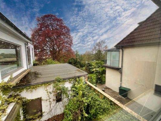 Blick auf die Dachterrasse in Vorbereitung