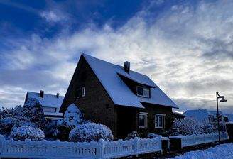 Winter-Straßenansicht