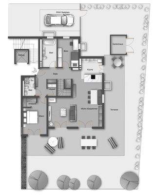 ERDGESCHOSS 3 Zimmer