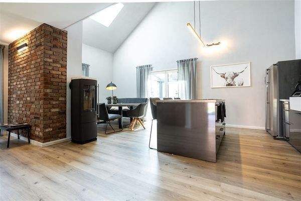 Küche mit Wohn- und Essbereich im EG, Wohnhaus 