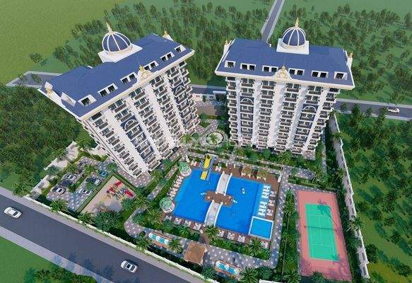 Apartments in a Luxury Complex Near Beach in Avsallar Alanya
