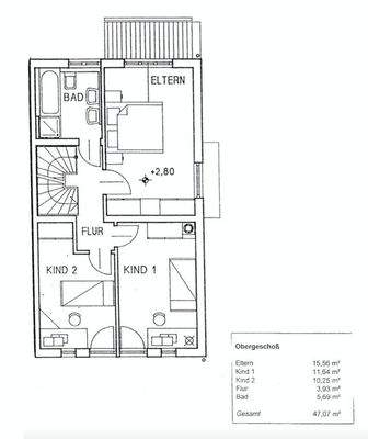 Grundriss Obergeschoss