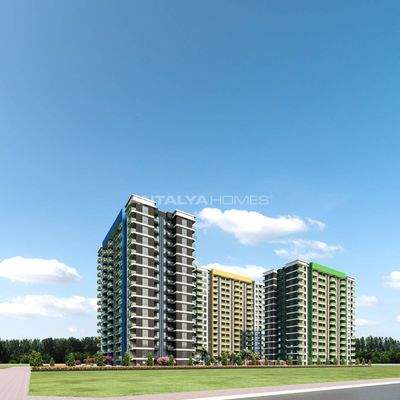 Apartments in a Complex with Aquapark in Mersin Çeşmeli