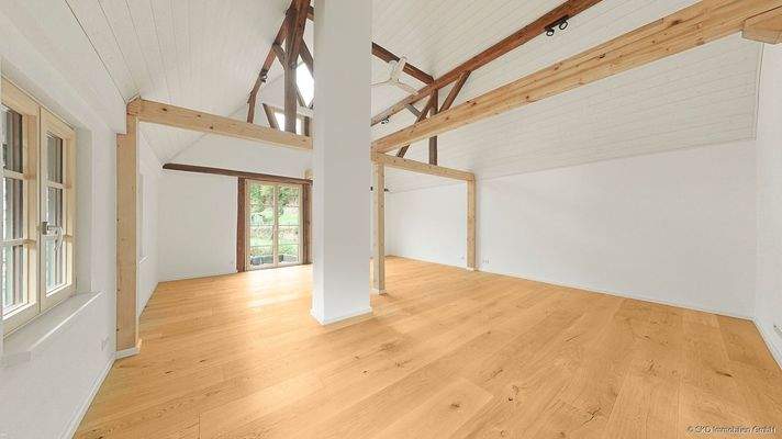 Der großzügige Wohnraum