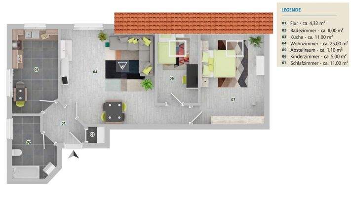 GRUNDRISS | WOHNUNG 3