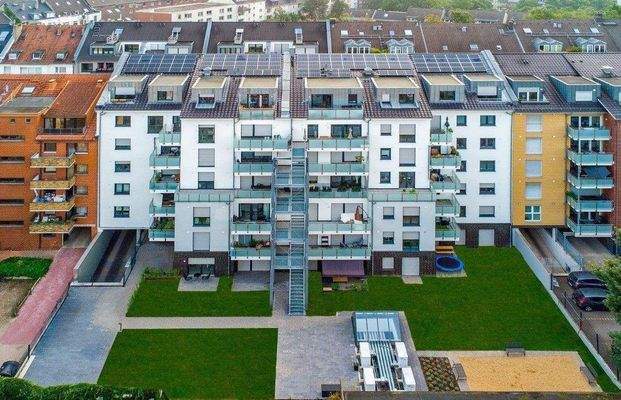 Drohnenaufnahme Innenhof