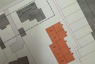 Reihenhäuser Genehmigung auf Grundstück