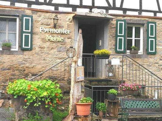 Eingangsbereich der historischen Mühle 