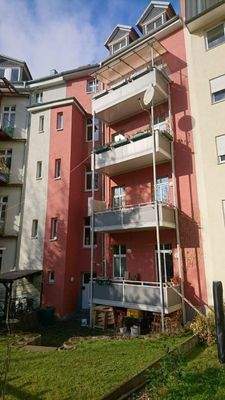 Hof mit Balkonanlage Südseite