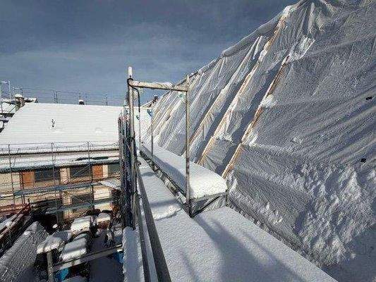 Schneeimpressionen während Sanierung im Januar 26
