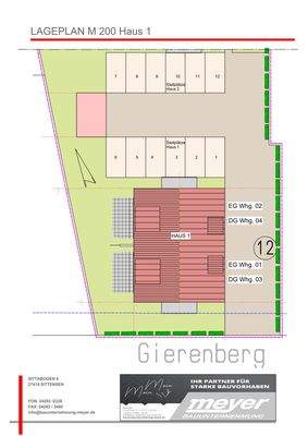 Haus 1 Lageplan M 200