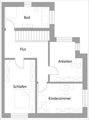 Grundriss Obergeschoss