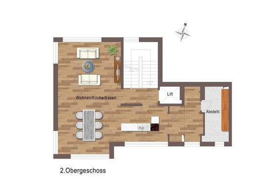 Stadthaus | Grundriss: 2.OG