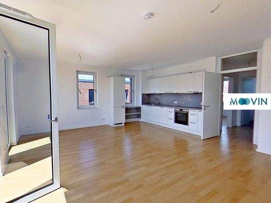 Ansicht IV: Wohn- und Esszimmer