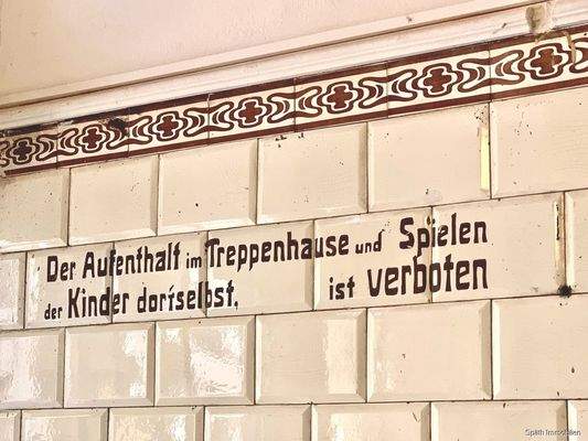 Ein Relikt aus alter Zeit im Treppenhaus