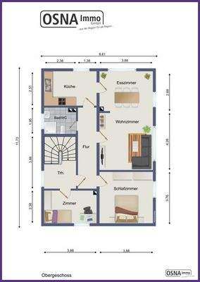 Grundriss Obergeschoss