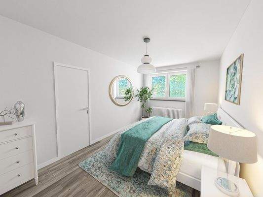 Schlafzimmer digitalisiert