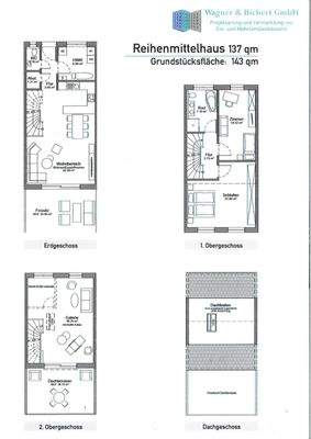 Grundriss Reihenmittelhaus