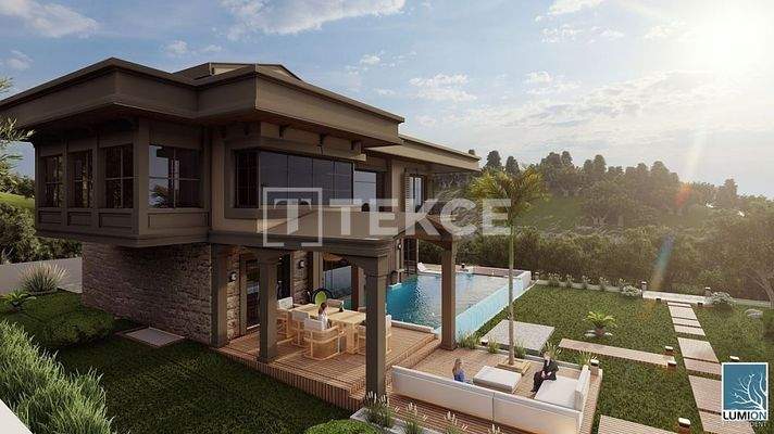 Sea View Villas with Pool in Kuşadası Yaylaköy