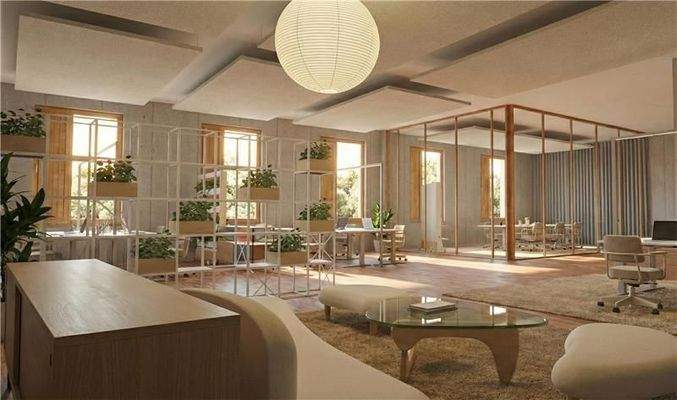 Ansicht Büro - Visualisierung