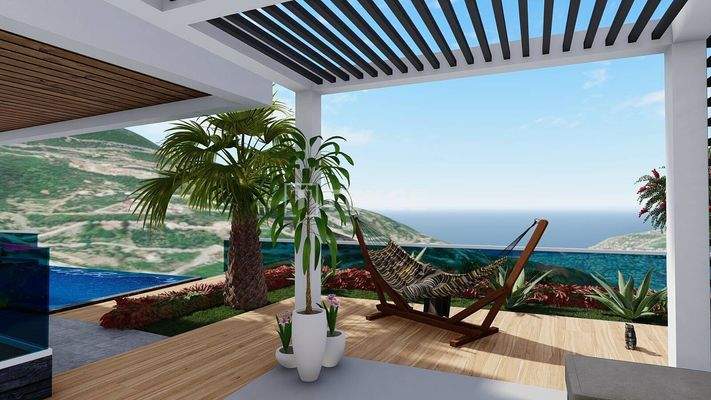 Detached Villas Featuring Infinity Pools in Alanya Tepe