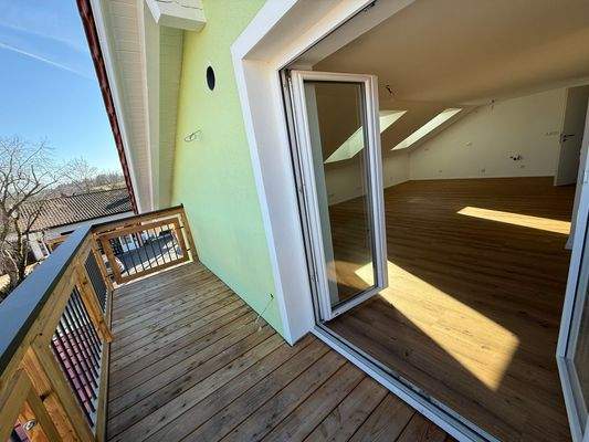 große Türöffnung ermöglicht "Dachterrasse"