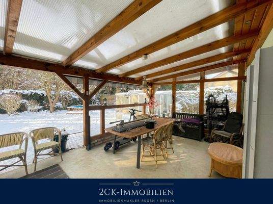 Terasse, auch im Winter schön