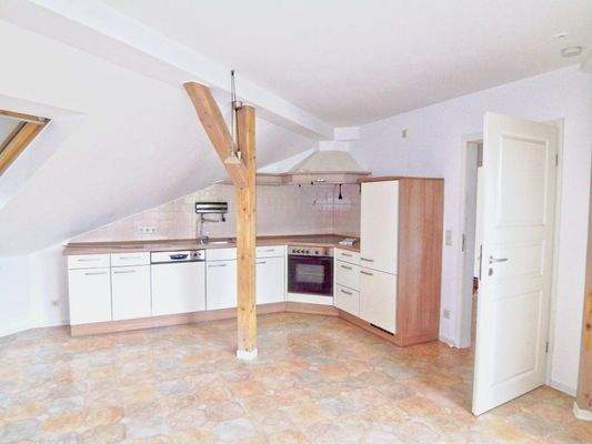 Küche mit Einbauküche