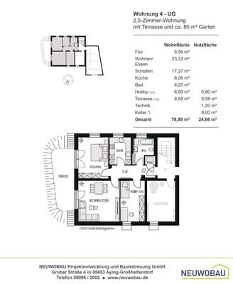 Wohnung 4 / 2,5-Zimmer / ca. 78,95m²