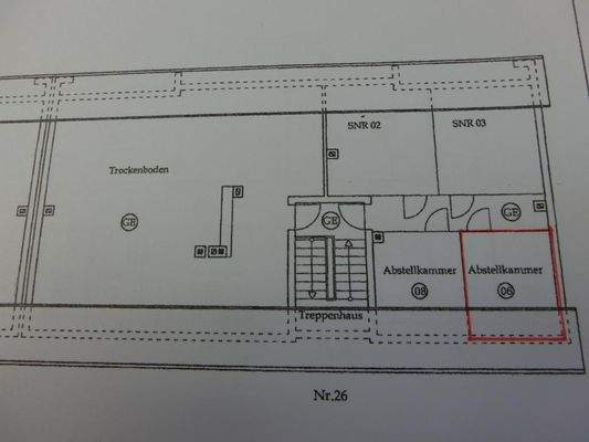 Grundriss Spitzboden