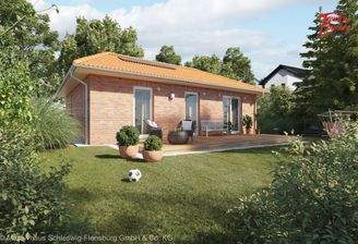 Ansicht Garten Verblendfassade