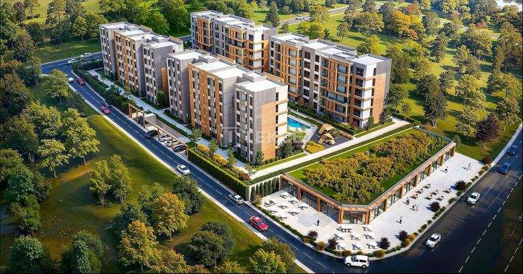 Apartments in a Secure Complex with Pool in Bursa Nilüfer