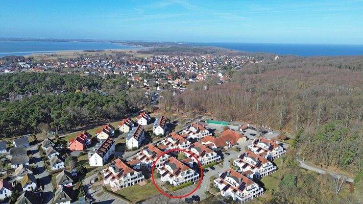 Blick Achterwasser & Ostsee