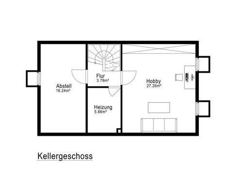 Grundriss Kellergeschoß
