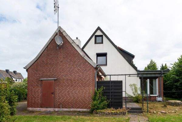 Ansicht Haus mit Anbau