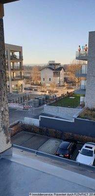 Loggia mit Blick zur Elbe