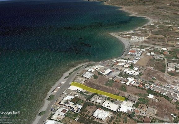 Grundstück direkt am Meer, 591 m², in Milatos Beach, Kreta